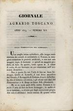 Giornale Agrario Toscano compilato dai sigg. Raffaele Lambruschini, Lapo de' Ricci, Cosimo Ridolfi ed altri proprietari amici della campagna e delle scienze economiche. Fascicolo N. 12