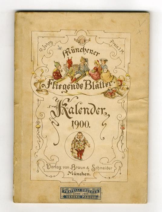 Münchener Fliegende Blätter. Kalender für 1900. XVII Jahrgang - copertina