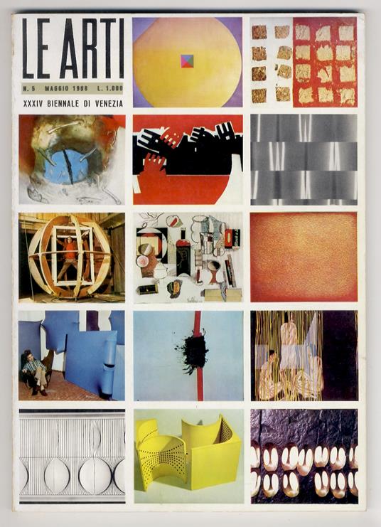 ARTI (LE). N. 5. Maggio 1968. XXXIV Biennale di Venezia - copertina