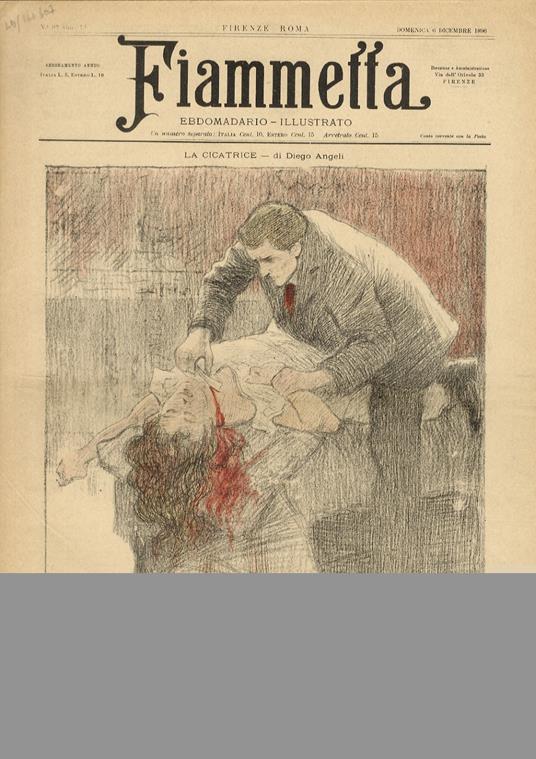 FIAMMETTA. Ebdomadario illustrato. Anno 1. N. 32. Domenica 6 dicembre 1896 - copertina