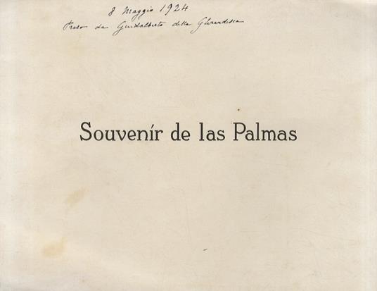 Souvenir de las Palmas - copertina