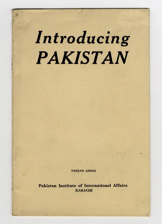 INTRODUCING Pakistan - copertina