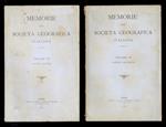Memorie della Società Geografica Italiana. Volume VI. Parte prima. [- Parte seconda]
