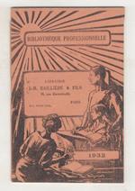 J.B. BAILLIERE & Fils. Bibliothèque professionnelle. 1932