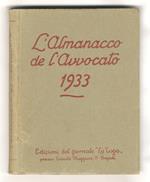 ALMANACCO (L') de l'Avvocato. Anno 1933 (XI)