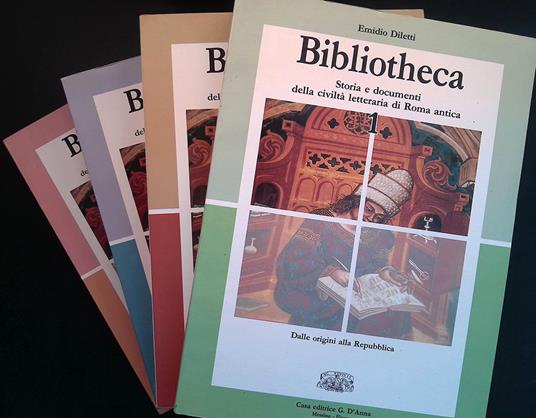 Bibliotheca. Storia e documenti della civiltà di Roma Antica. Vol. I-II-III-IV - copertina