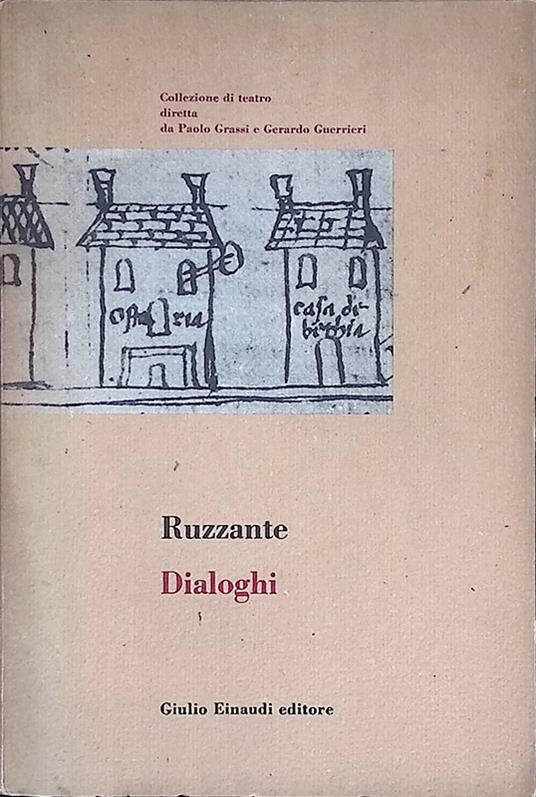 Dialoghi - Ruzante - copertina