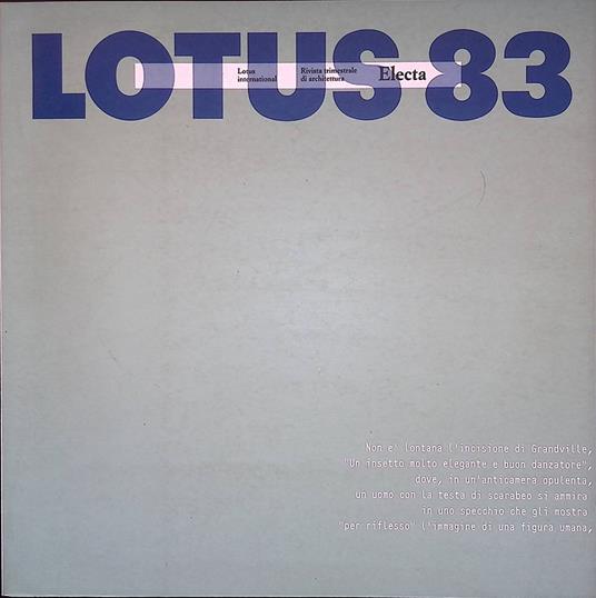 Lotus 83 - copertina