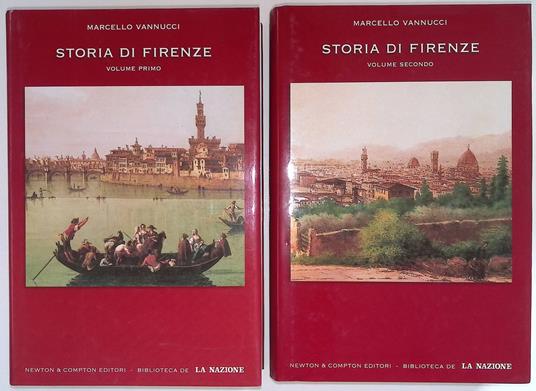Storia di Firenze. DUE VOLUMI - Marcello Vannucci - copertina