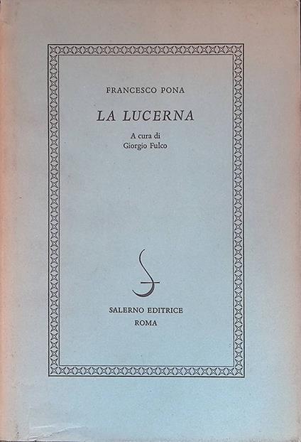 Lucerna - Francesco Pona - copertina