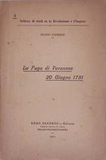 fuga di Varennes. 20 giugno 1791