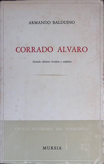 Corrado Alvaro - Armando Balduino - copertina
