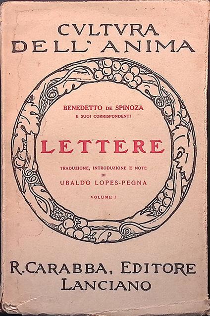 Lettere. Vol.1 - copertina