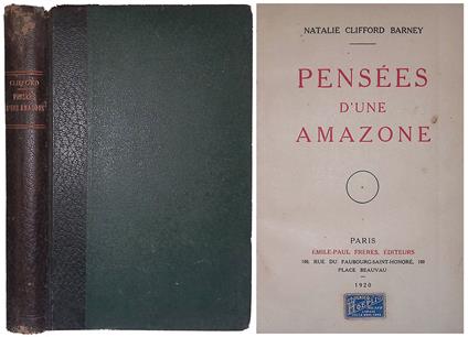Pensées d'une Amazone - copertina