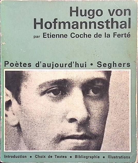 Hugo von Hofmannsthal - copertina