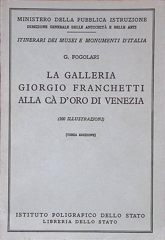 Galleria Giorgio Franchetti alla Cà d'Oro di Venezia - copertina