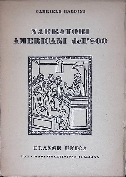 Narratori americani dell'800 - Gabriele Baldini - copertina