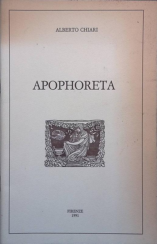 Apophoreta - Alberto Chiari - copertina