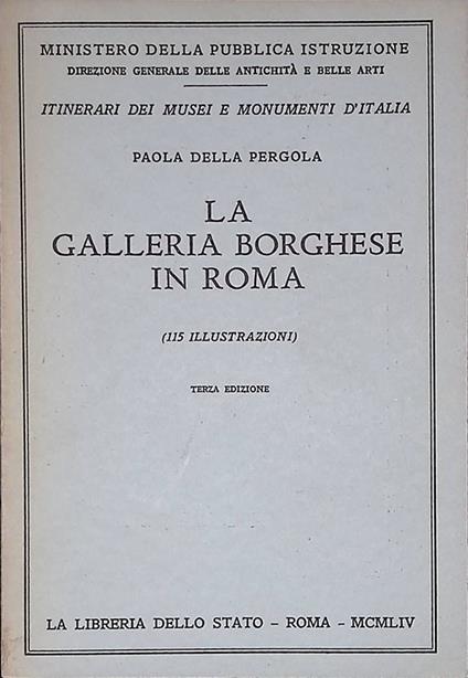 Galleria Borghese in Roma - Paola Della Pergola - copertina