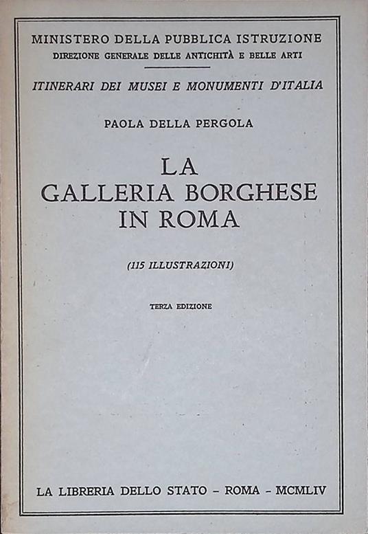 Galleria Borghese in Roma - Paola Della Pergola - copertina