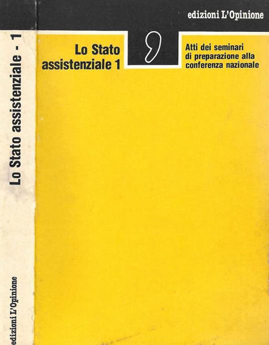 Lo stato assistenziale - copertina