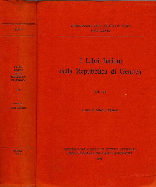 I libri Iurium della Repubblica di Genova - copertina