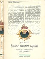 Platone pensatore negativo