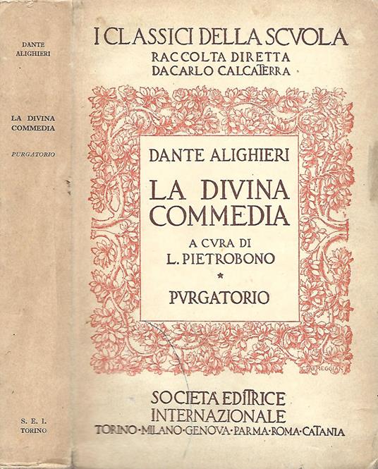 La Divina Commedia - Dante Alighieri - copertina