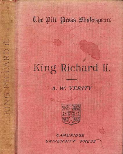 King Richard II - William Shakespeare - copertina
