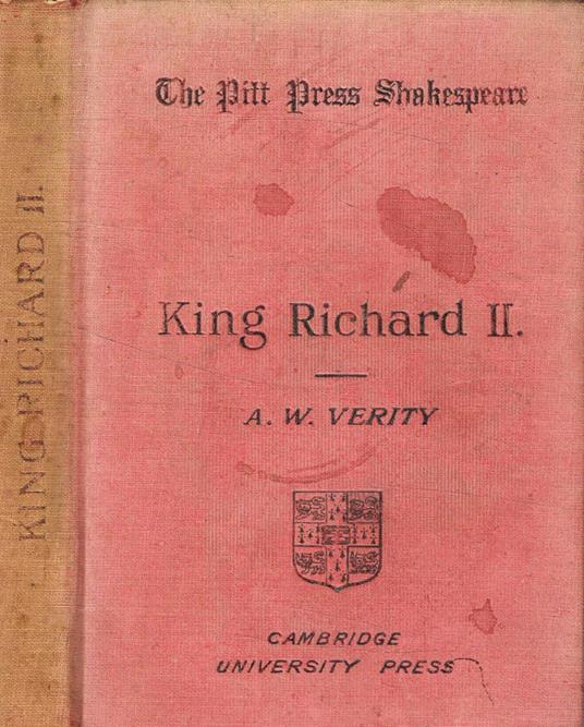 King Richard II - William Shakespeare - copertina