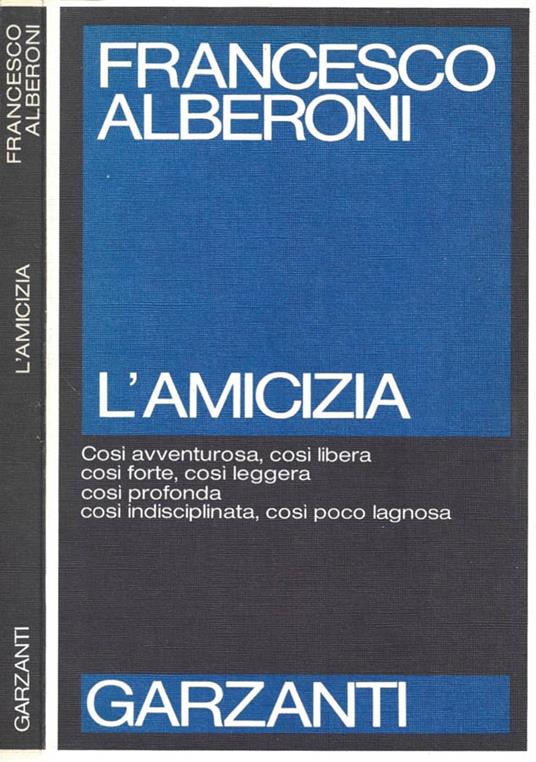 L' amicizia - Francesco Alberoni - copertina