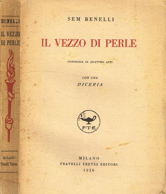 Il vezzo di perle - Sem Benelli - copertina