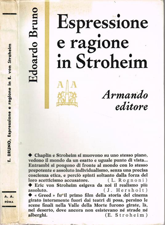 Espressione e ragione in Eric von Stroheim - Edoardo Bruno - copertina