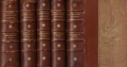 Gesammelte Werke (in funf banden) - Bjørnstjerne Bjørnson - copertina