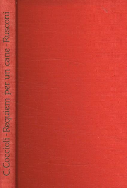 Requiem per un cane - Carlo Coccioli - copertina