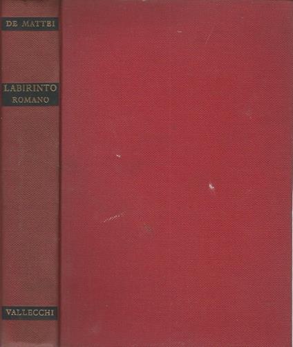 Labirinto romano - Rodolfo De Mattei - copertina