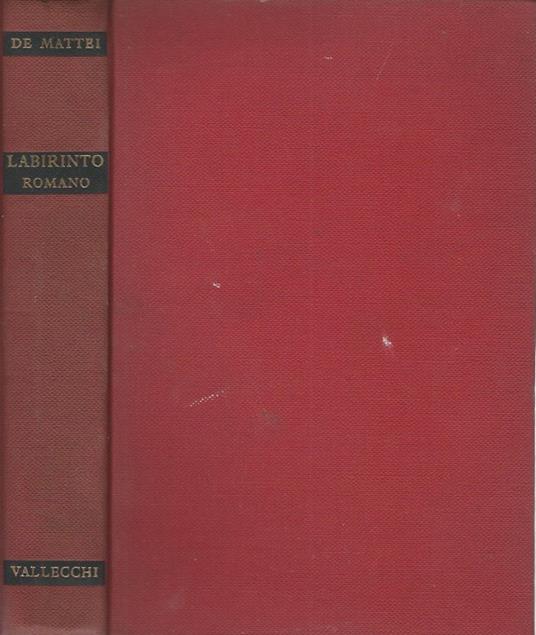 Labirinto romano - Rodolfo De Mattei - copertina