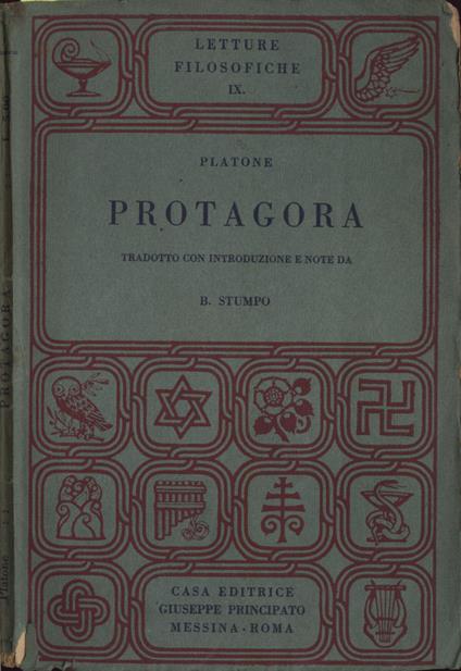 Protagora - Platone - copertina