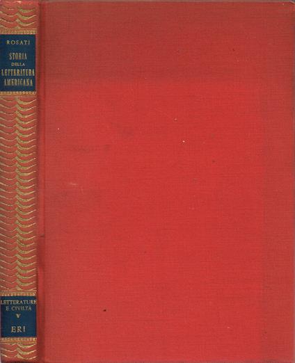 Storia della Letteratura Americana - Salvatore Rosati - copertina