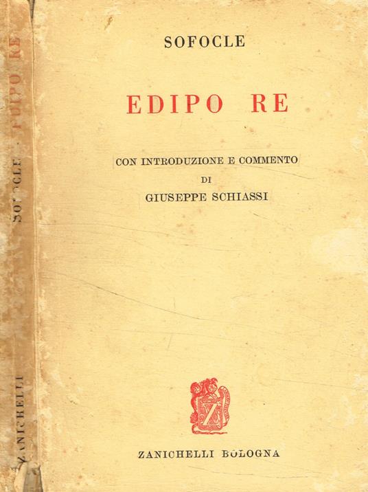 Edipo Re - Sofocle - copertina