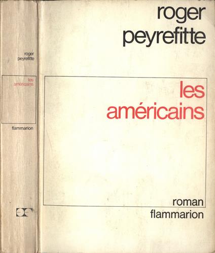 Les américains - Roger Peyrefitte - copertina