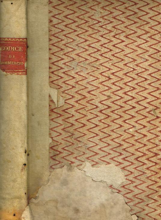 Codice di commercio di terra e di mare pel Regno d'Italia - copertina