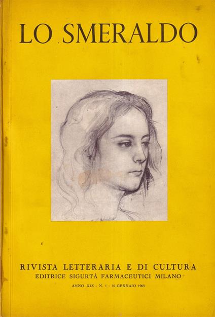 Lo smeraldo, anno XIX, numero 1, 1965 - copertina