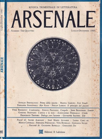 Arsenale, numero 3-4, 1985 - copertina