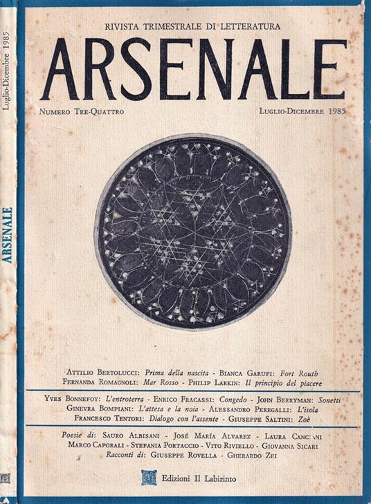 Arsenale, numero 3-4, 1985 - copertina