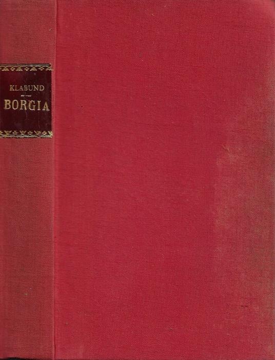 Borgia - Klabund - copertina