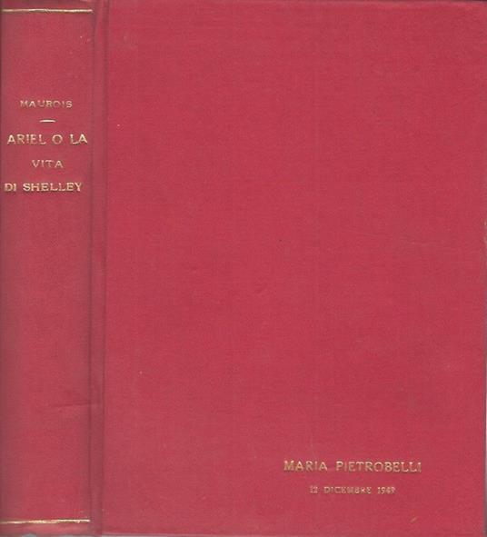 Ariel o la vita di Shelley - André Maurois - copertina