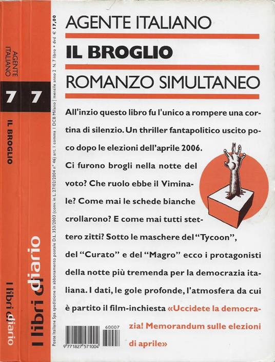 Il broglio - Agente Italiano - copertina