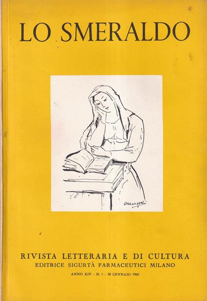 Lo smeraldo, anno XIV, numero 1, 1960 - copertina
