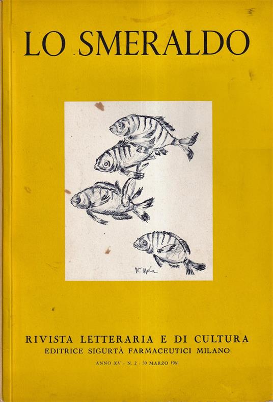 Lo smeraldo, anno XV, numero 2, 1961 - copertina